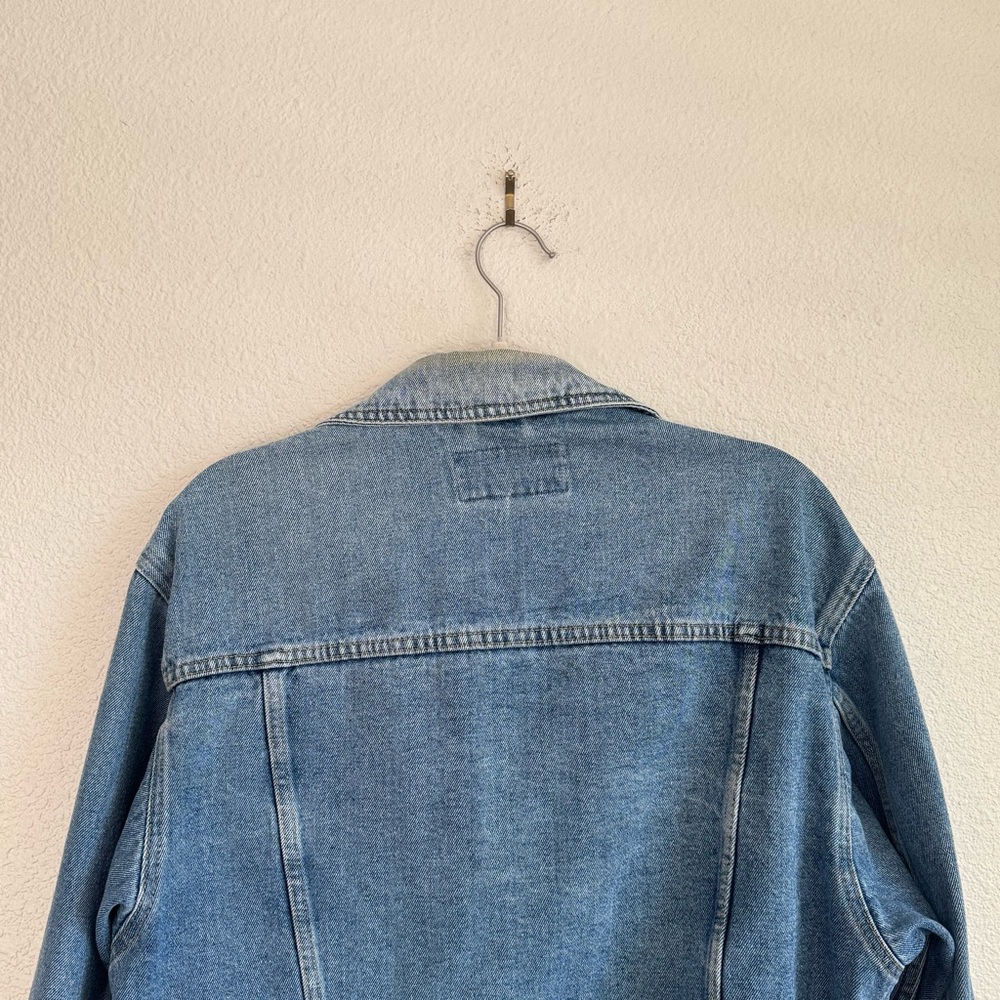 VTG Wrangler Hero Womens Small Trucker Denim Western Jacket 90s Gorpcore Worn In - Picture 5 of 11